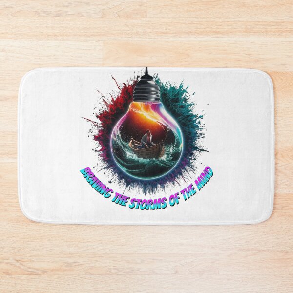 Item preview, Braving the storms of the mind. AI designed and sold by JonathanP514.