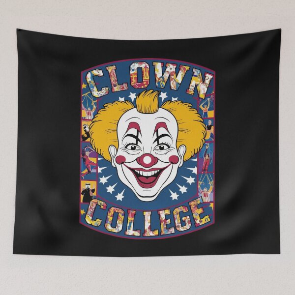 Item preview, Retro Colorful Clown College Design designed and sold by AlienOccupation.