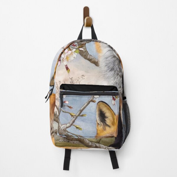 Artikelvorschau, Fuchs-Porträt. Fuchs mit Kirschblüte, Fuchs-Malerei, Leonardo da Vinci-Stil entworfen und verkauft von FoxVibes.