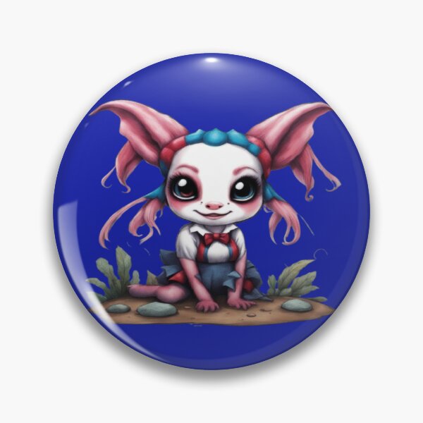 Item preview, Harley The Axolotl, Product Colour: Azure Blue designed and sold by Midnight Veil Designs.