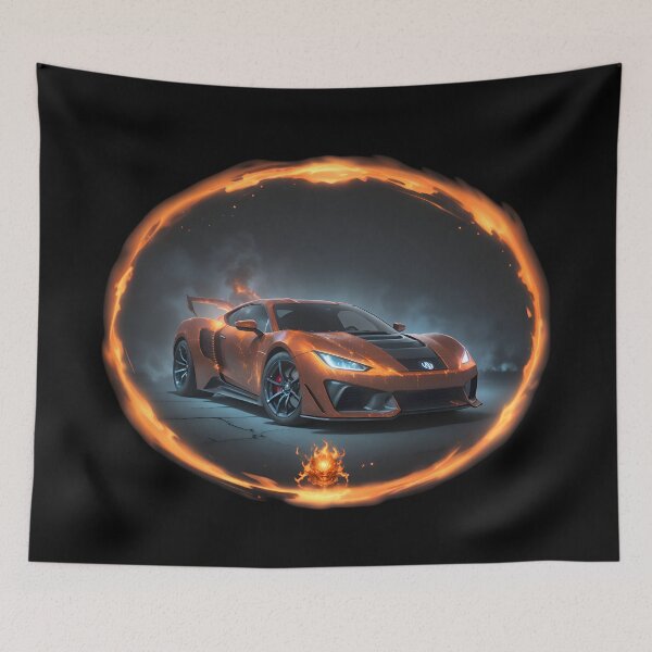Item preview, Cool Flaming Racing Sports Car designed and sold by TheArtOfPat.