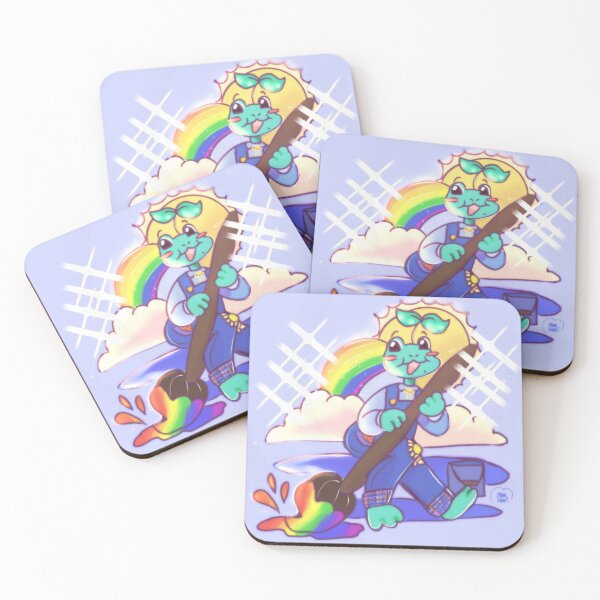 Item preview, Rainbow puddles  designed and sold by moonwabbit.