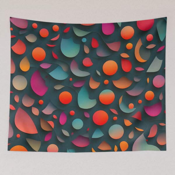 Item preview, Colorful Abstract Background with Varied Shapes designed and sold by MrKATORSKI.