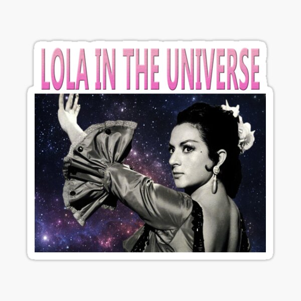 Vista previa del artículo con la obra «LOLA FLORES IN THE UNIVERSE», diseñado y vendido por KNetty.