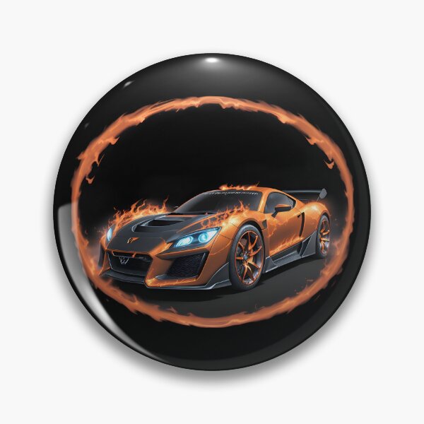 Item preview, Cool Flaming Racing Sports Car designed and sold by TheArtOfPat.