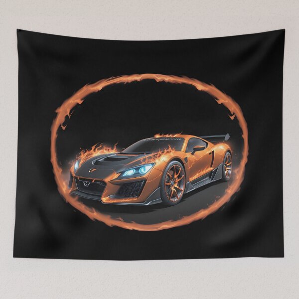 Item preview, Cool Flaming Racing Sports Car designed and sold by TheArtOfPat.