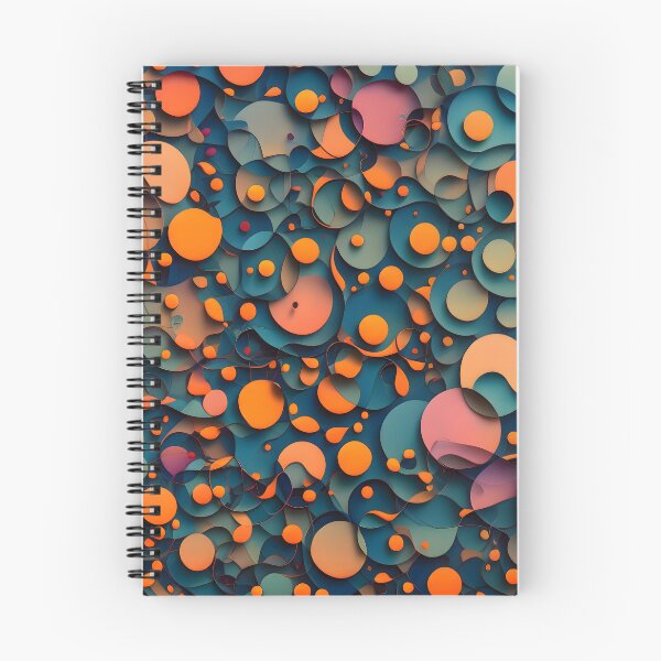 Item preview, Vibrant Orange Circles on Blue Surface designed and sold by MrKATORSKI.
