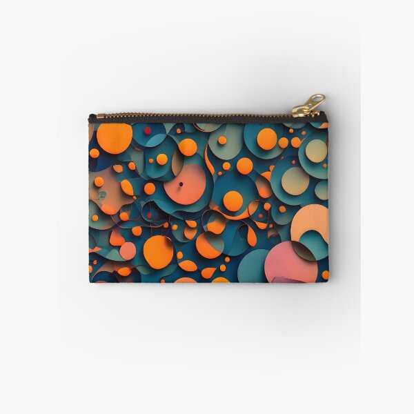 Item preview, Vibrant Orange Circles on Blue Surface designed and sold by MrKATORSKI.