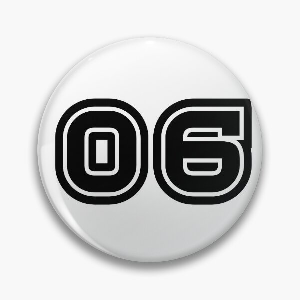 Item preview, 06, six, black, sport designed and sold by Numbers-Art.