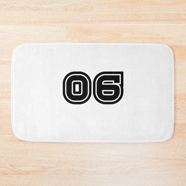 Item preview, 06, six, black, sport designed and sold by Numbers-Art.