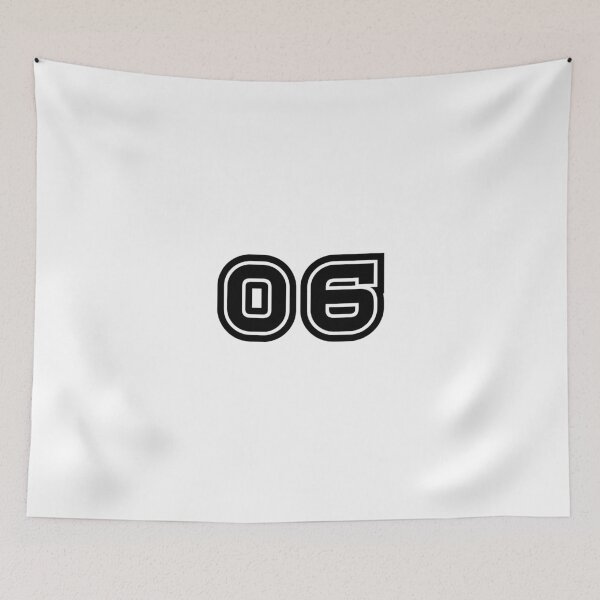 Item preview, 06, six, black, sport designed and sold by Numbers-Art.