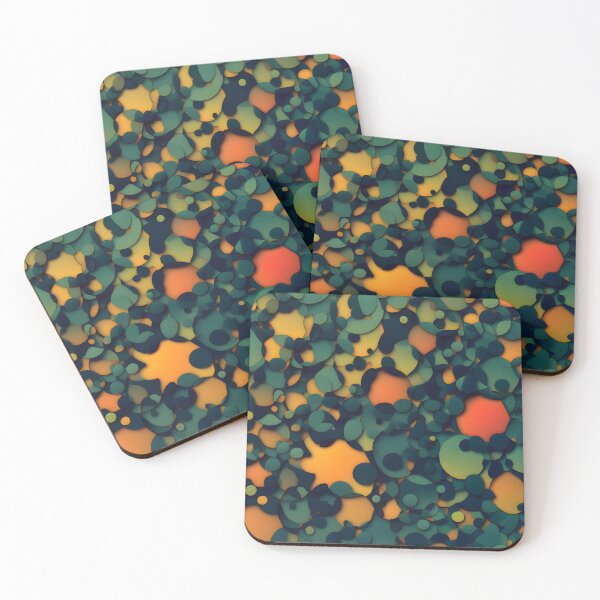 Item preview, Abstract: Orange, Green Circles on Background Close-Up designed and sold by MrKATORSKI.