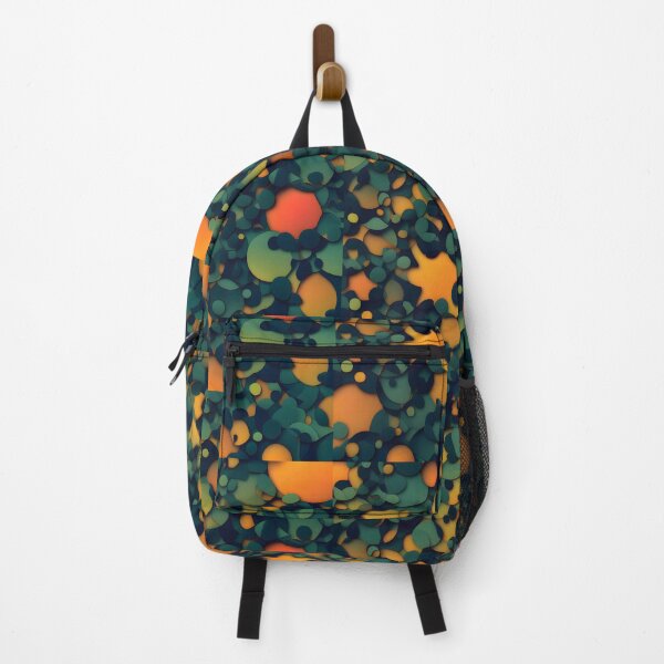 Item preview, Abstract: Orange, Green Circles on Background Close-Up designed and sold by MrKATORSKI.