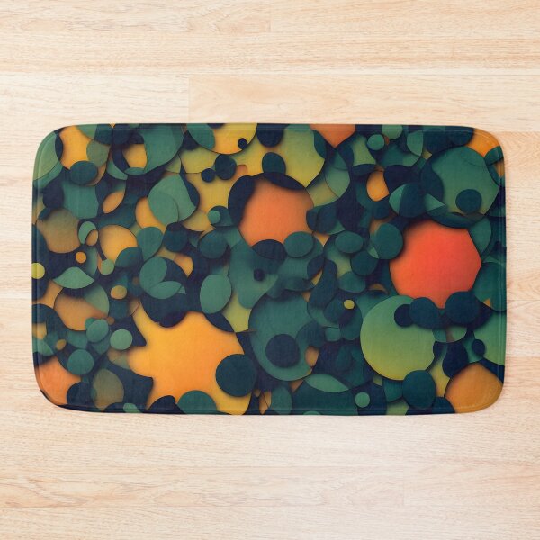 Item preview, Abstract: Orange, Green Circles on Background Close-Up designed and sold by MrKATORSKI.