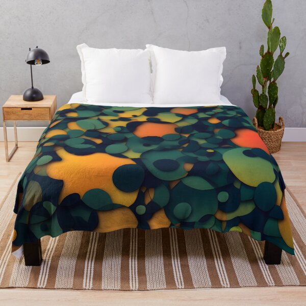 Item preview, Abstract: Orange, Green Circles on Background Close-Up designed and sold by MrKATORSKI.