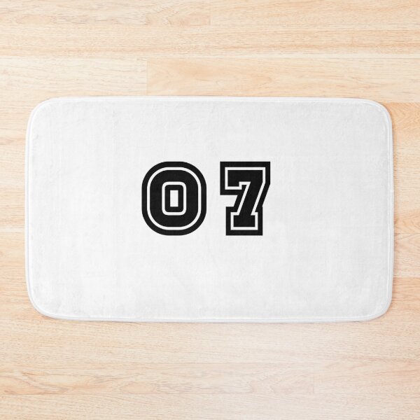 Item preview, 07, seven, black, sport designed and sold by Numbers-Art.