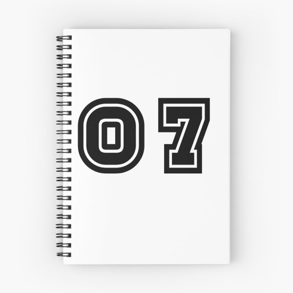 Item preview, 07, seven, black, sport designed and sold by Numbers-Art.