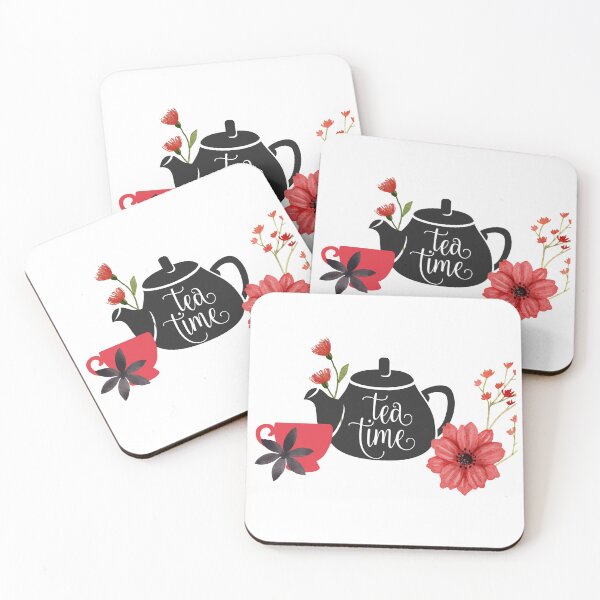 Item preview, Tea Time (Black & Red) designed and sold by tmachtan.