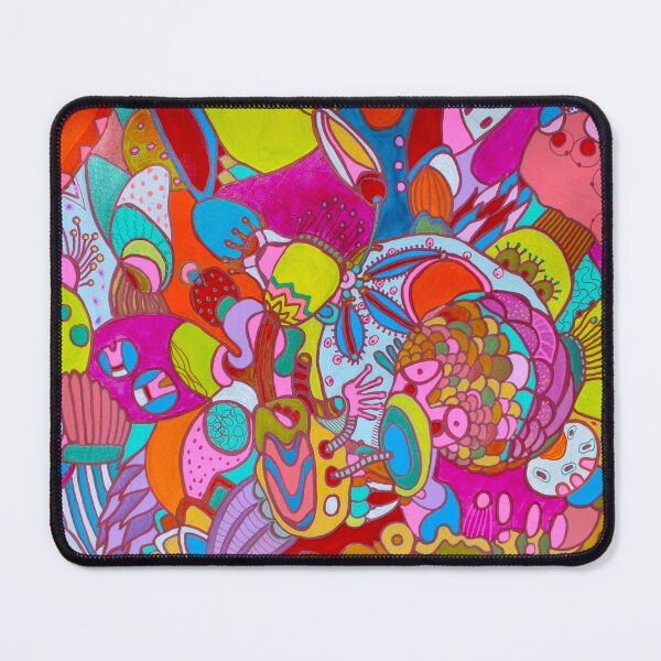Item preview, 322. Bizarre: Vibrant Abstract Fusion of Acrylic and Gouache designed and sold by Veera Zukova.