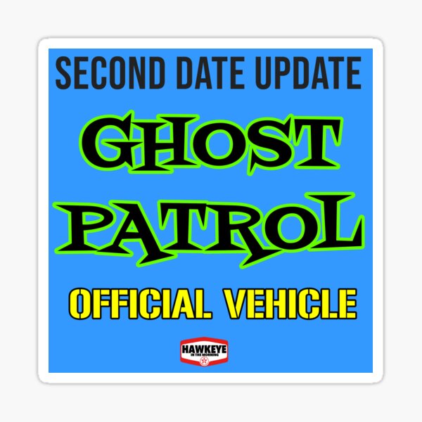 Ghost Patrol Vehicle Sticker and Magnet Sticker