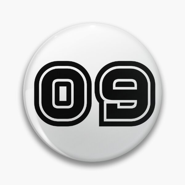 Item preview, 09, nine, black, sport designed and sold by Numbers-Art.