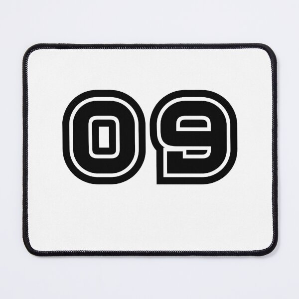 Item preview, 09, nine, black, sport designed and sold by Numbers-Art.