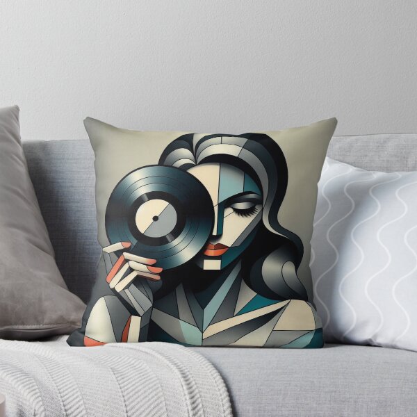 Item preview, DJ Cubism: “Abstract Vinyl Enthusiast” designed and sold by DJ-Portable.