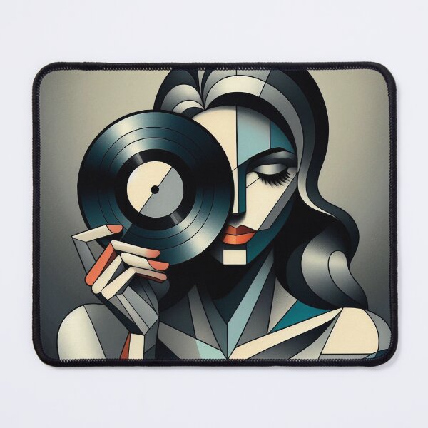 Item preview, DJ Cubism: “Abstract Vinyl Enthusiast” designed and sold by DJ-Portable.