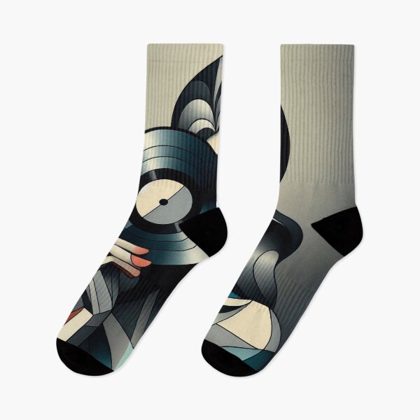 Item preview, DJ Cubism: “Abstract Vinyl Enthusiast” designed and sold by DJ-Portable.
