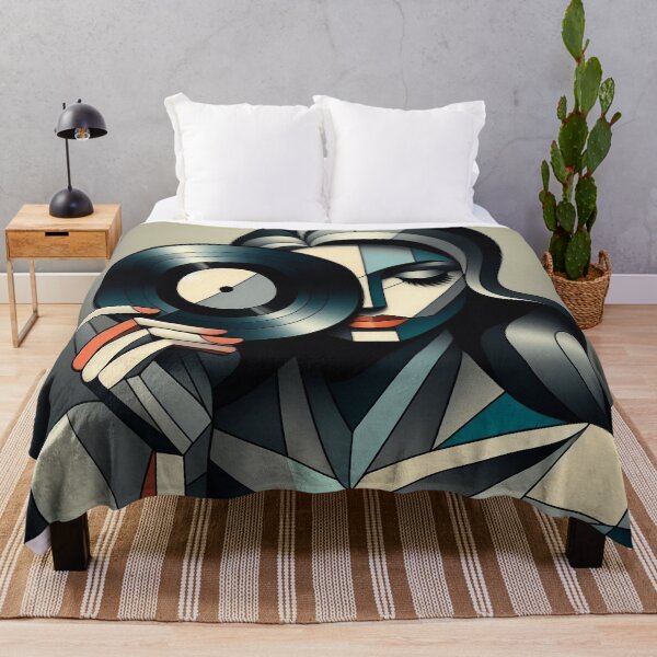 Item preview, DJ Cubism: “Abstract Vinyl Enthusiast” designed and sold by DJ-Portable.