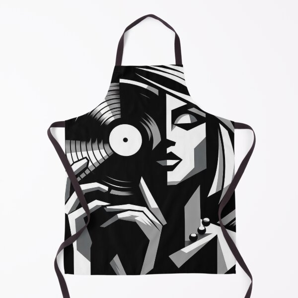 Item preview, DJ Cubism - Monochrome Vinyl Music Abstract designed and sold by DJ-Portable.