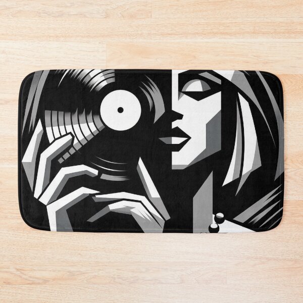 Item preview, DJ Cubism - Monochrome Vinyl Music Abstract designed and sold by DJ-Portable.
