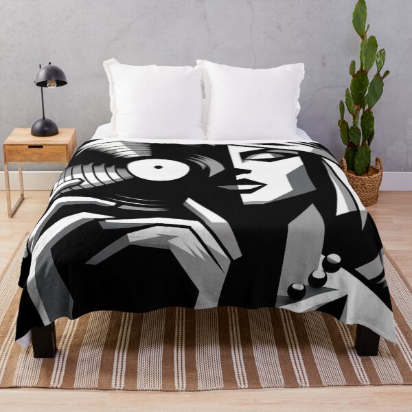 Item preview, DJ Cubism - Monochrome Vinyl Music Abstract designed and sold by DJ-Portable.