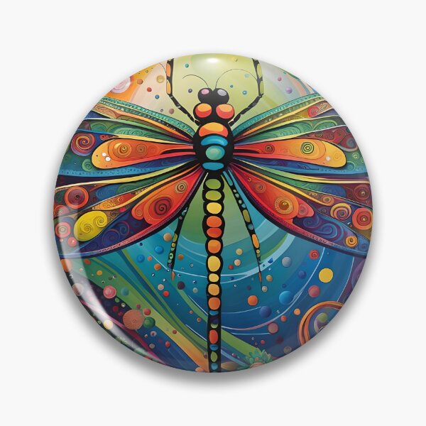 Artikelvorschau, Libelle 60er Flower Power entworfen und verkauft von druidwolfart.