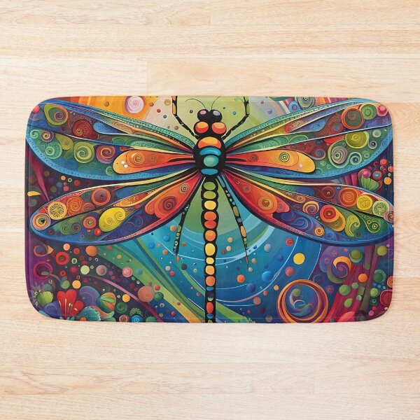 Item preview, Dragonfly 60's Flower Power designed and sold by druidwolfart.