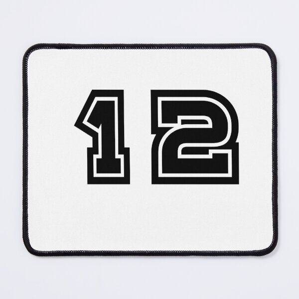 Item preview, 12, twelve, black, sport designed and sold by Numbers-Art.