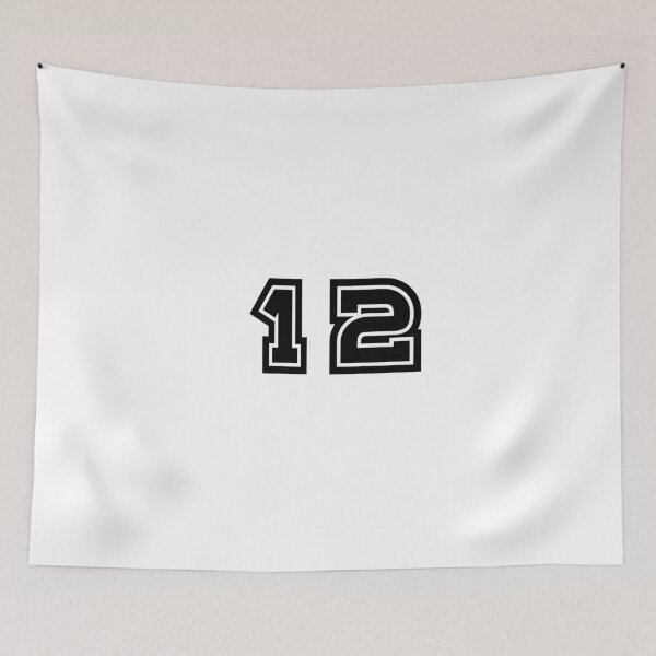 Item preview, 12, twelve, black, sport designed and sold by Numbers-Art.