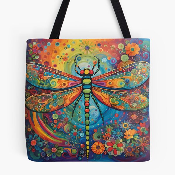 Artikelvorschau, Libelle 60er Flower Power entworfen und verkauft von druidwolfart.