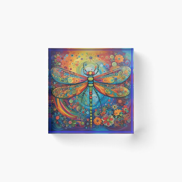 Item preview, Dragonfly 60's Flower Power designed and sold by druidwolfart.
