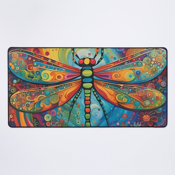 Item preview, Dragonfly 60's Flower Power designed and sold by druidwolfart.