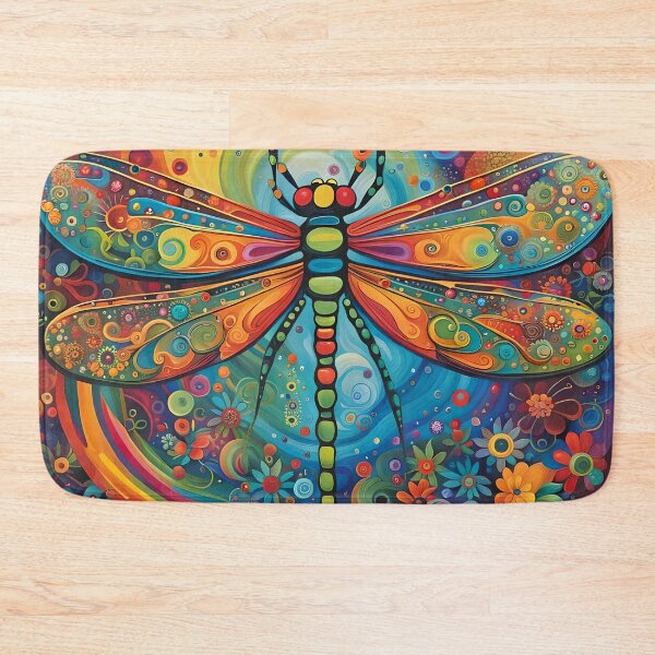 Item preview, Dragonfly 60's Flower Power designed and sold by druidwolfart.