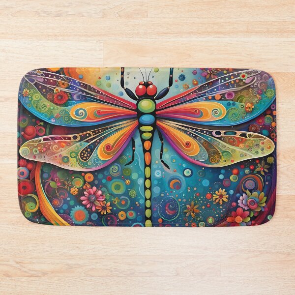 Item preview, Dragonfly 60's Flower Power designed and sold by druidwolfart.