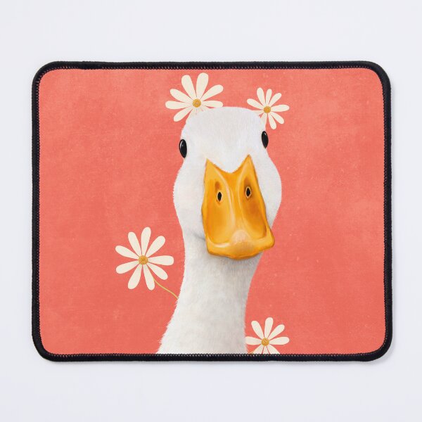 Item preview, Duck with chamomiles designed and sold by Valeriya Korenkova Kodamorkovkart.