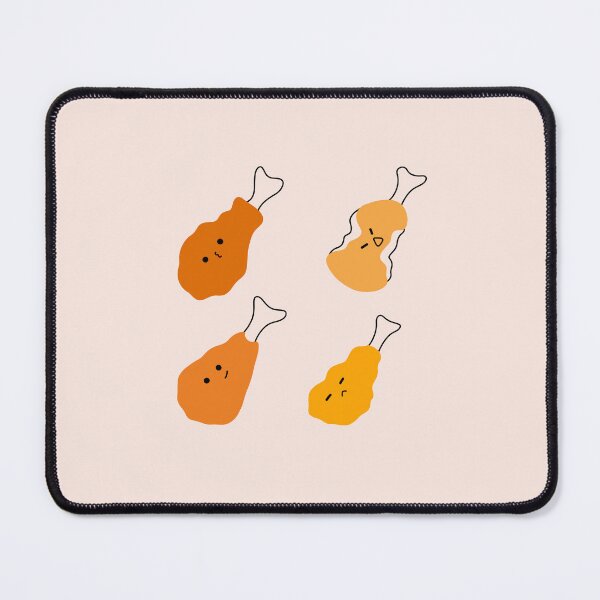 Item preview, Emotive Chicken Drumsticks: Cartoon Illustration Series | Pastel Pink Background designed and sold by RM-Journey.