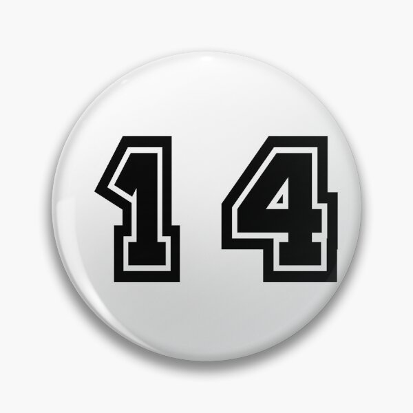 Item preview, 14, fourteen, black, sport designed and sold by Numbers-Art.