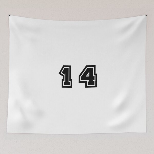 Item preview, 14, fourteen, black, sport designed and sold by Numbers-Art.