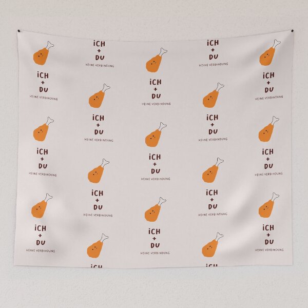 Item preview, ICH + DU | Keine Verbindung | Cute Character Illustrations | Funny Design designed and sold by RM-Journey.