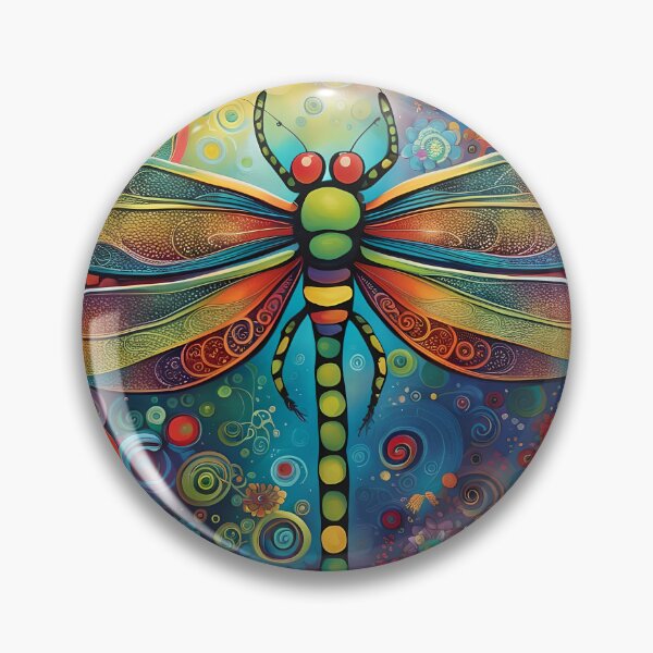 Item preview, Dragonfly 60's Flower Power designed and sold by druidwolfart.