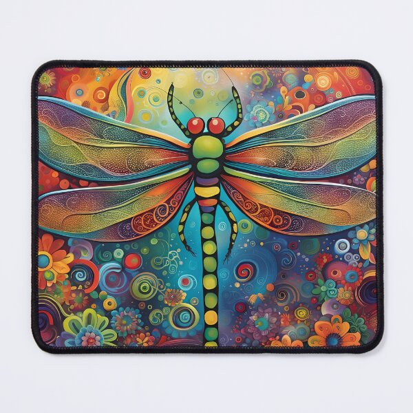Item preview, Dragonfly 60's Flower Power designed and sold by druidwolfart.
