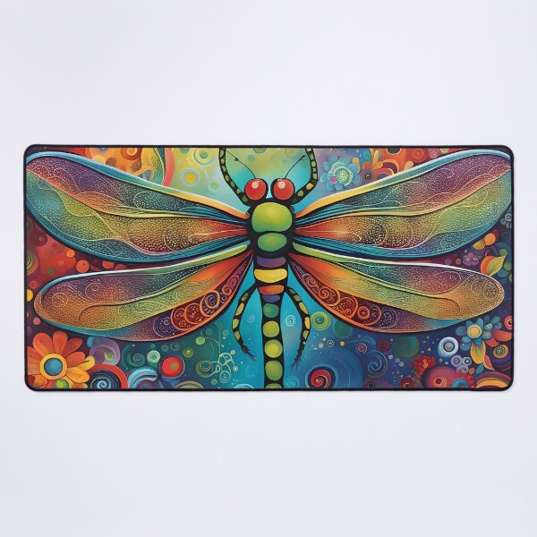 Item preview, Dragonfly 60's Flower Power designed and sold by druidwolfart.